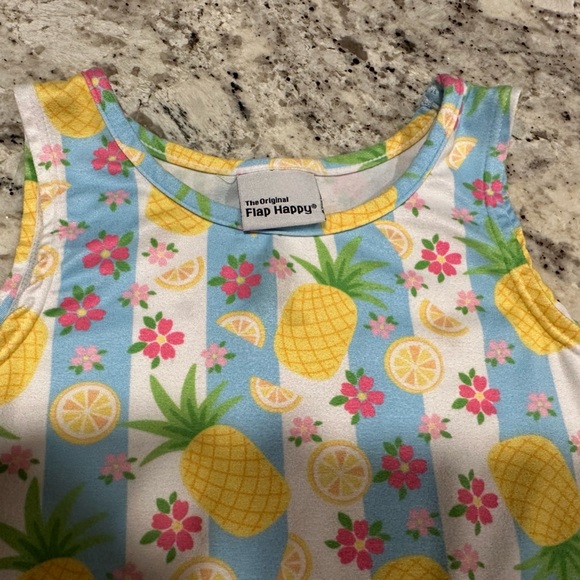 Maisonette Original Flap Happy UPF 50 Jilian A-Line Pineapple Dress Size 3 - Picture 2 of 5